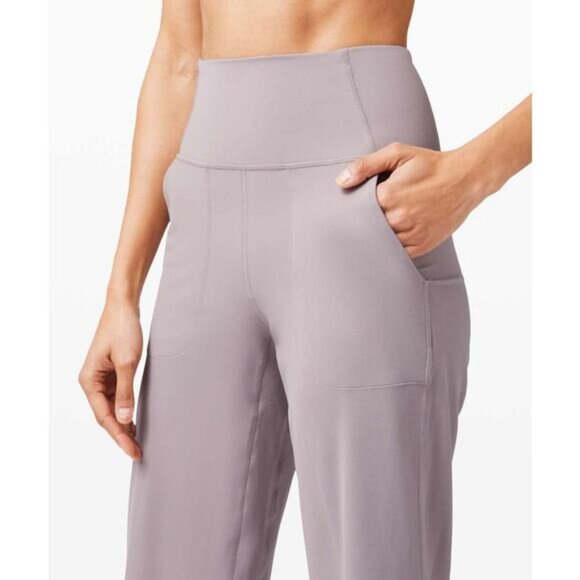 LULULEMON Align Wide Leg Crop Size 4 Violet Verbena - Picture 2 of 6